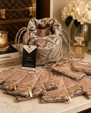 PurseN Ultra Jewelry Case Safari Sands Python Oprah's Favorite Things 2021 NWT